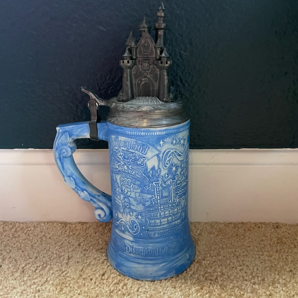 Disneyland 60th Anniversary Castle Souvenir Stein Mug